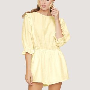 Lost + Wander Jumpsuits | Womens Wayfarer Mini Romper Yellow